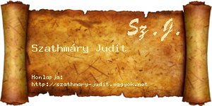 Szathmáry Judit névjegykártya